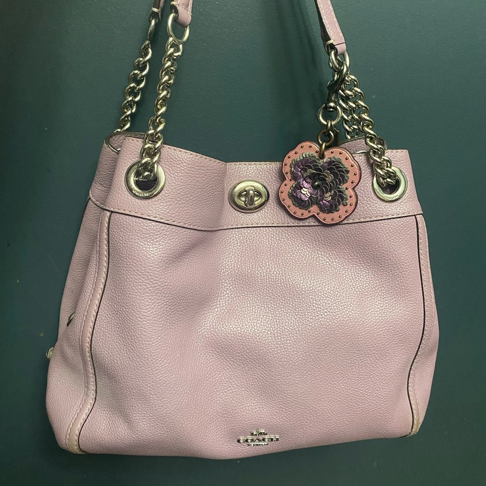 Coach Eddie Turnlock Shoulder Bag in Dusty Rose - NOT PINK